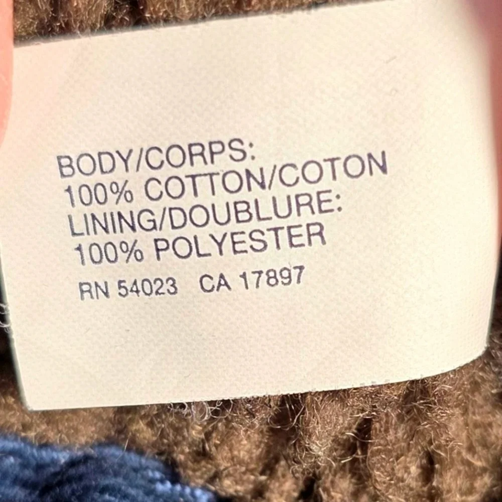 GapKids Corduroy Sherpa Lined Trucker Jacket Navy Blue Brown Kids Size‎ XS